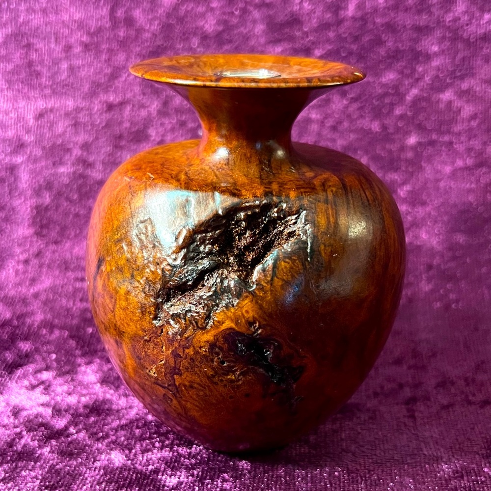 Muir Woods National Monument Collectible Burl Wood Bud Vase.